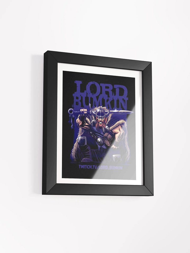 kneeling viking poster framed product image (2)