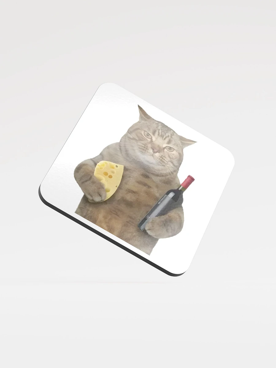 Glossed Cork Coaster: Meme Cats product image (1)