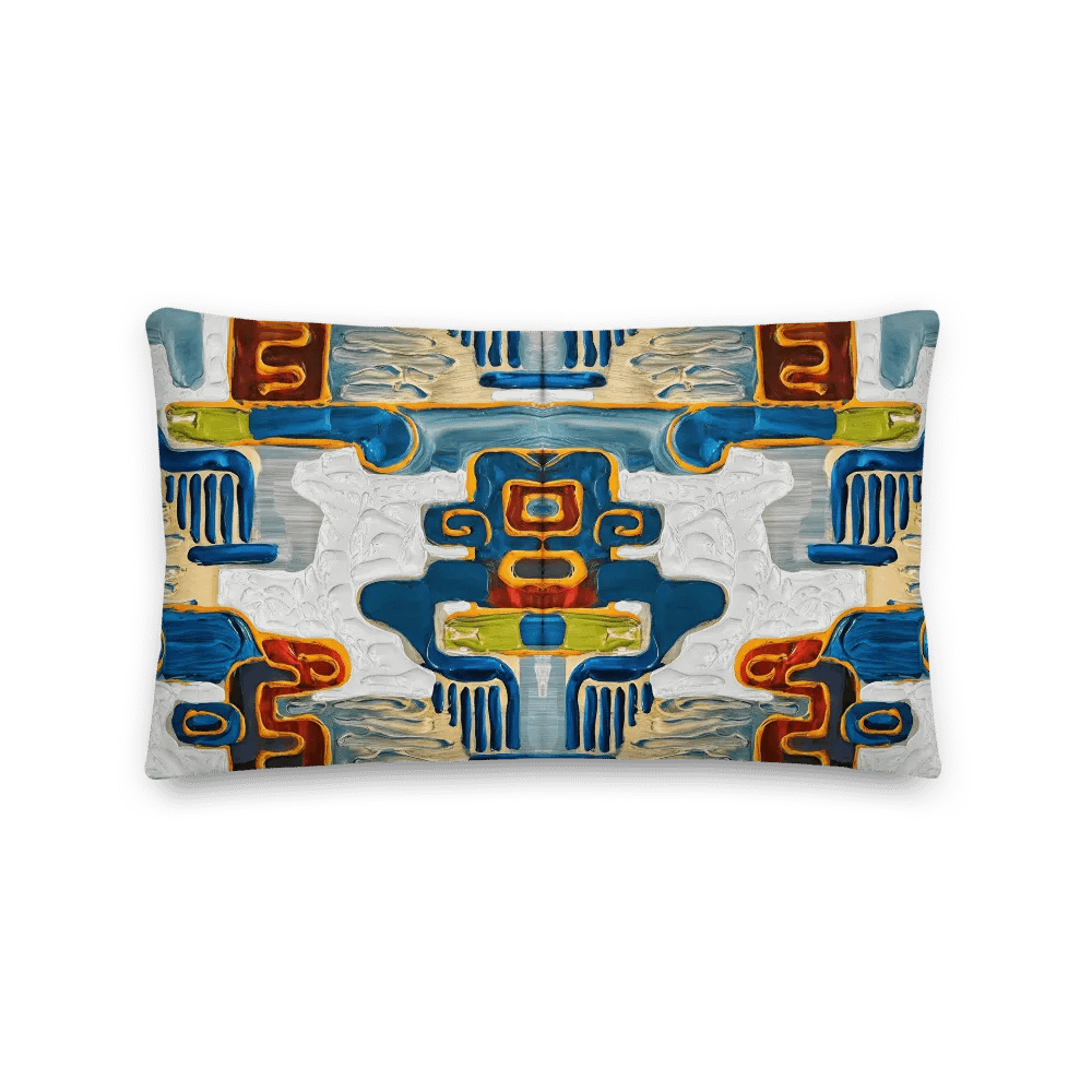 Combing the Clouds Abstract Painted Premium Accent Pillow product image (2)