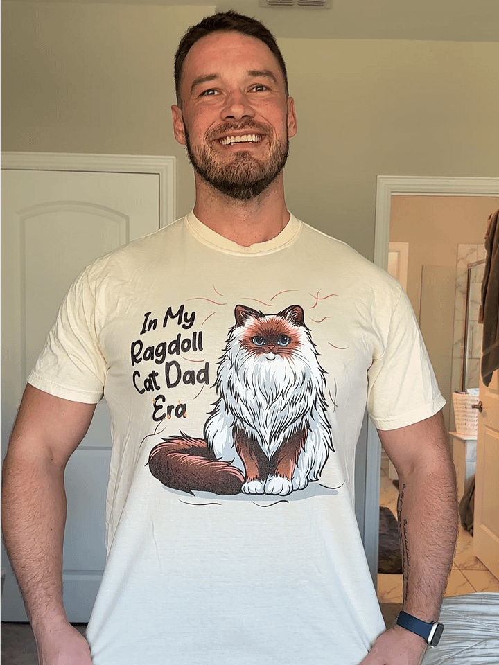 Ragdoll Cat DAD T-Shirt product image (2)