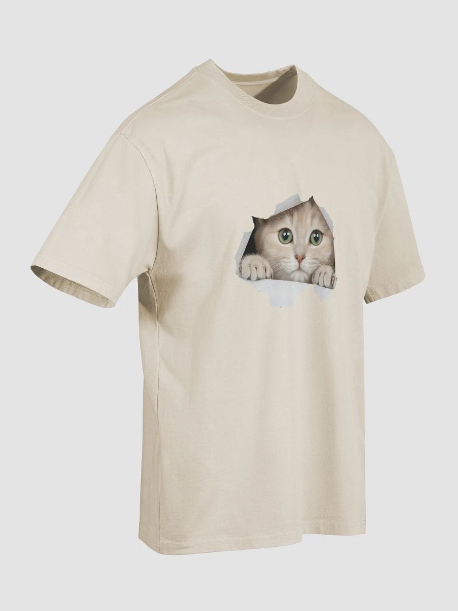 Peekaboo Kitty Oversized Faded T-Shirt product image (7)