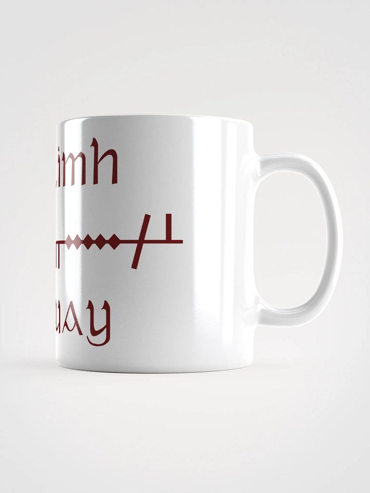 Galway/Gaillimh Scholastic style Ogham White Glossy Mug product image (2)