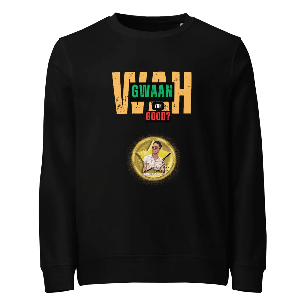 Unisex Organic Sweatshirt (Wah Gwaan Slang) product image (1)