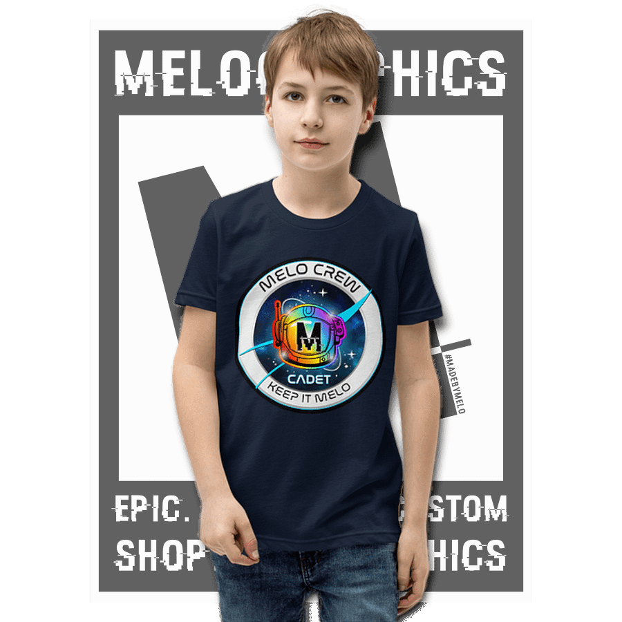 #MeloCrew Badge: Cadet - Basic Youth T-Shirt | #MadeByMELO product image (1)