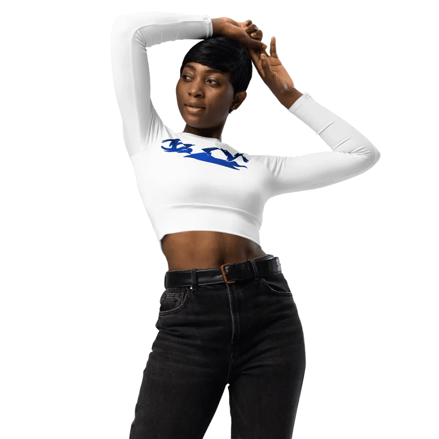 New BTW logo long sleeve crop top product image (3)