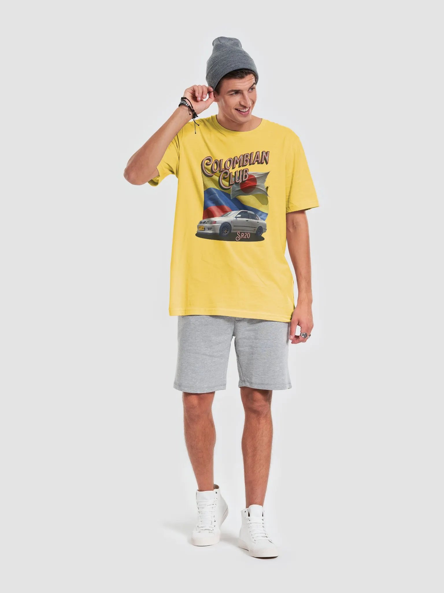 Colombian Club Flag and Japanese Car Club T-Shirt product image (4)
