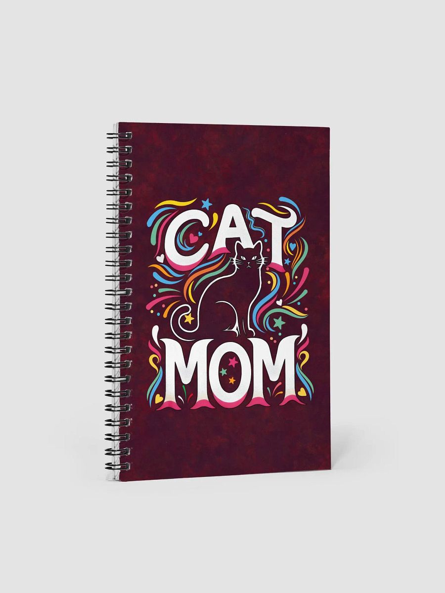 Cat Mom Vibes Spiral Notebook product image (1)