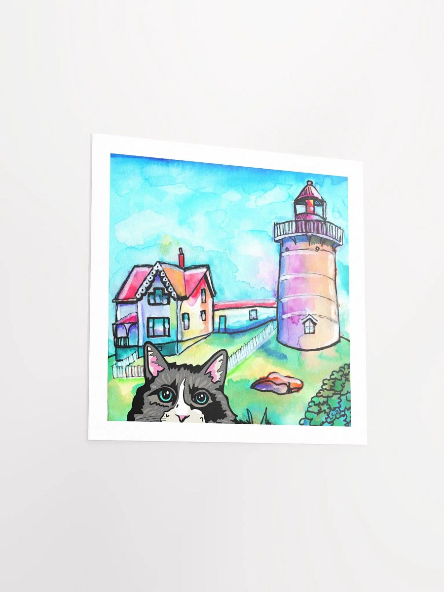 Cat Selfie at Lighthouse Print product image (9)