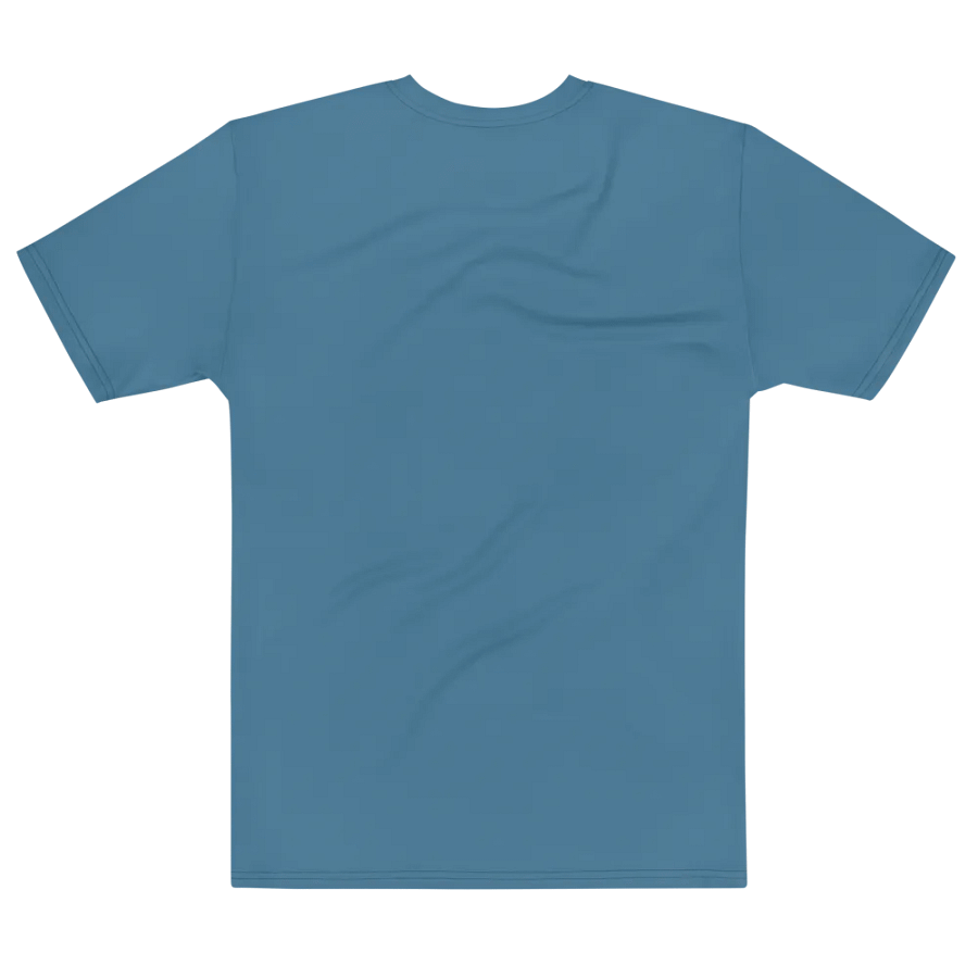 Plain Medium Blue True Summer Men's Crewneck Polyester Heavyweight Premium T-Shirt by Treasure Pie product image (7)