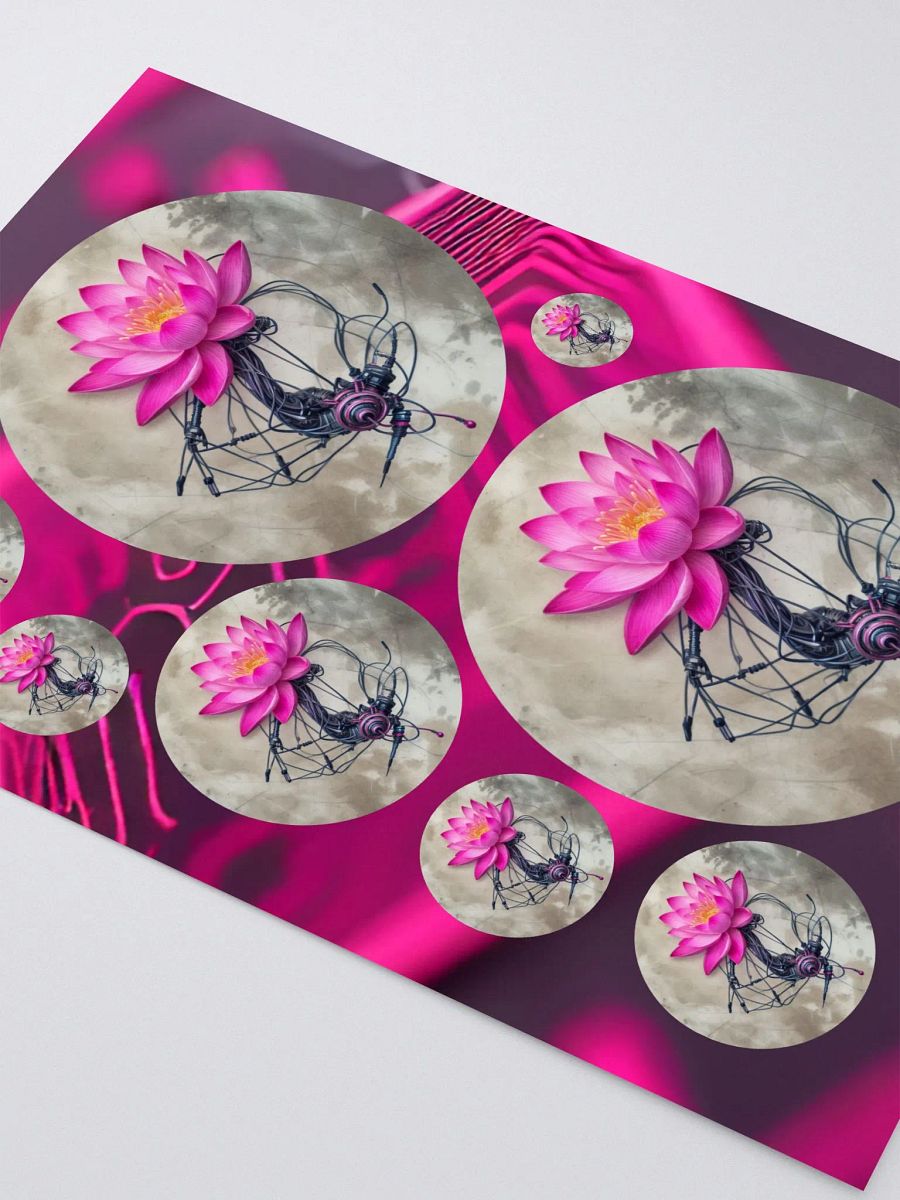 Digital Lotus Sticker Sheet product image (2)