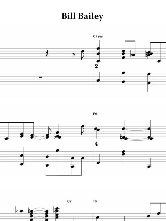 Bill Bailey - Piano sheet music product image (1)
