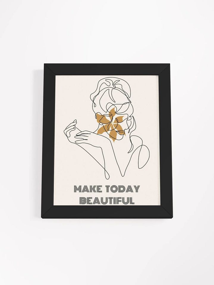 Minimalist Woman Line Art – Framed Elegant Wall Decor for Modern Spaces product image (1)