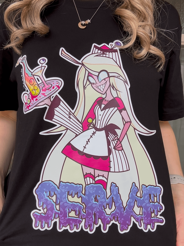 “Serve” Demon Weeby Cotton T-Shirt product image (2)