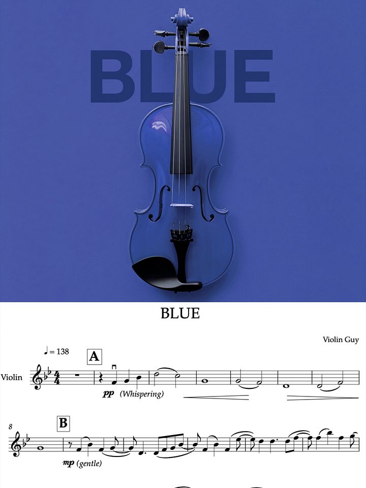 BLUE - Sheet Music product image (1)