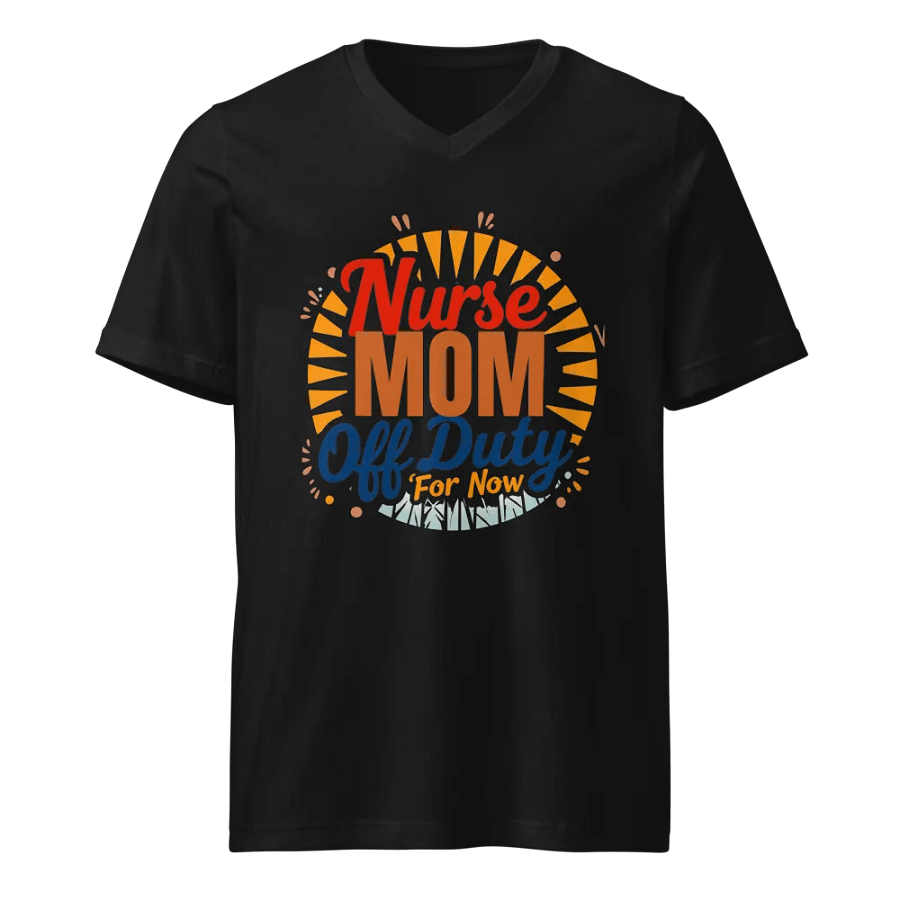 Off Duty Nurse MOM V-Neck Tee product image (1)