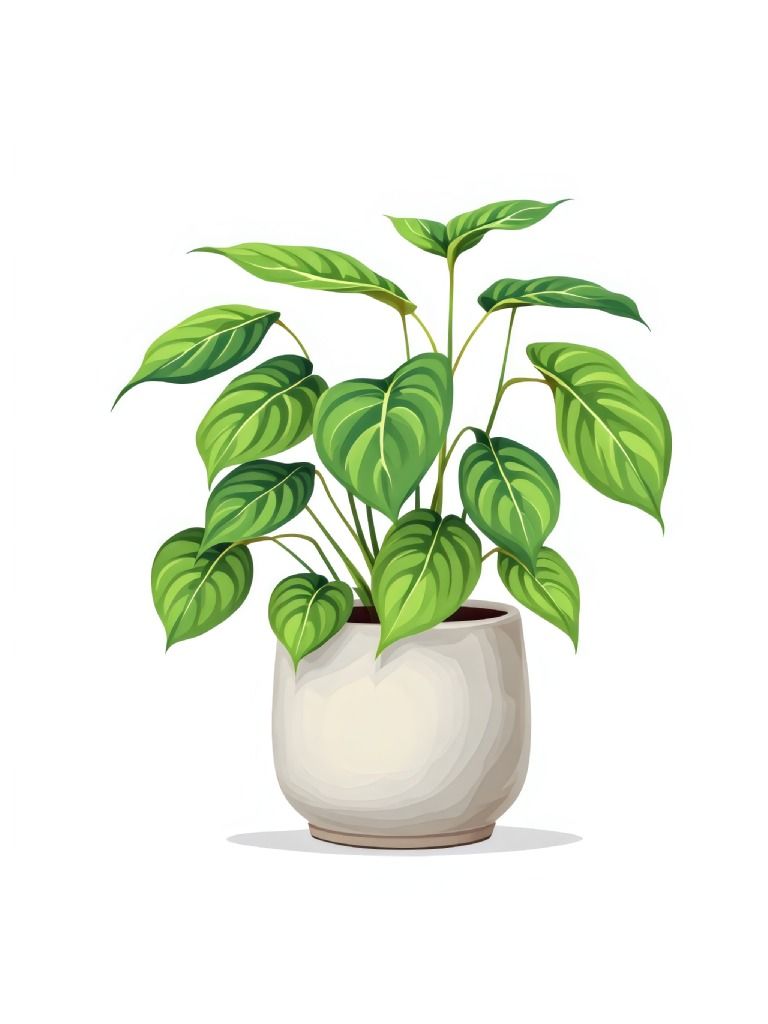 10 Pothos Vector Soft Aesthetics Clipart, Elegant Pothos Illustrations, Delicate Pothos Art, Vector Plant Illustrations product image (4)