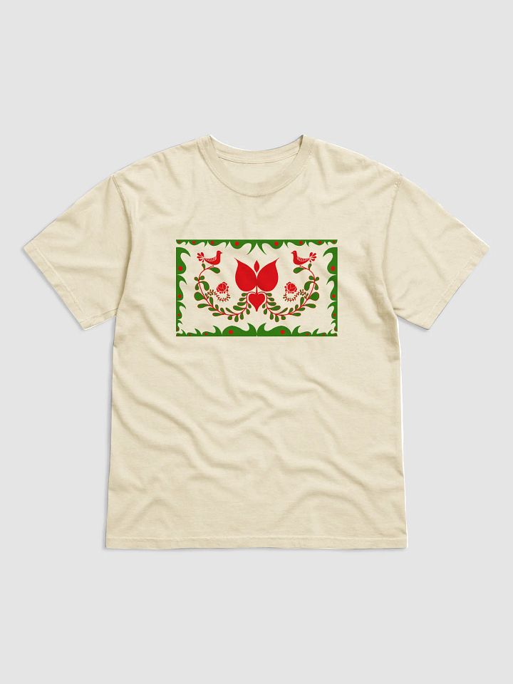 Hungarian Floral Bird Design T-Shirt product image (1)