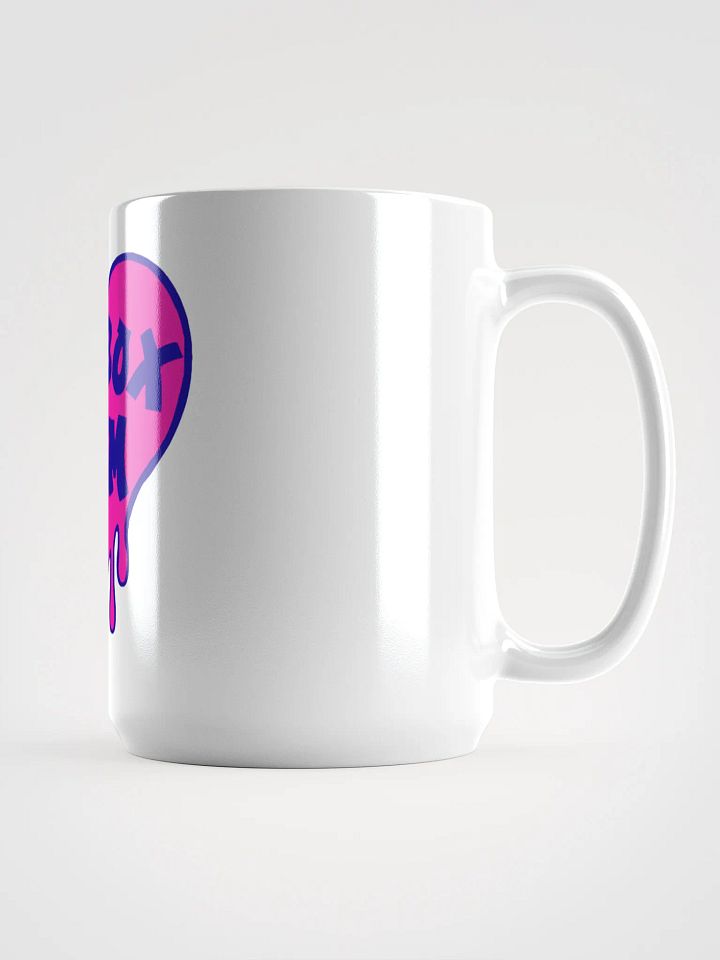 HOT BOX FAM SOLID PINK & BLUE LOGO COFFEE MUG product image (1)