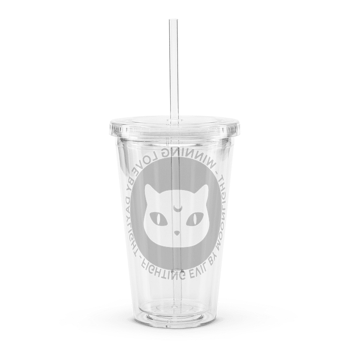 Fighting Evil By Moonlight - Clear Plastic Tumbler product image (2)