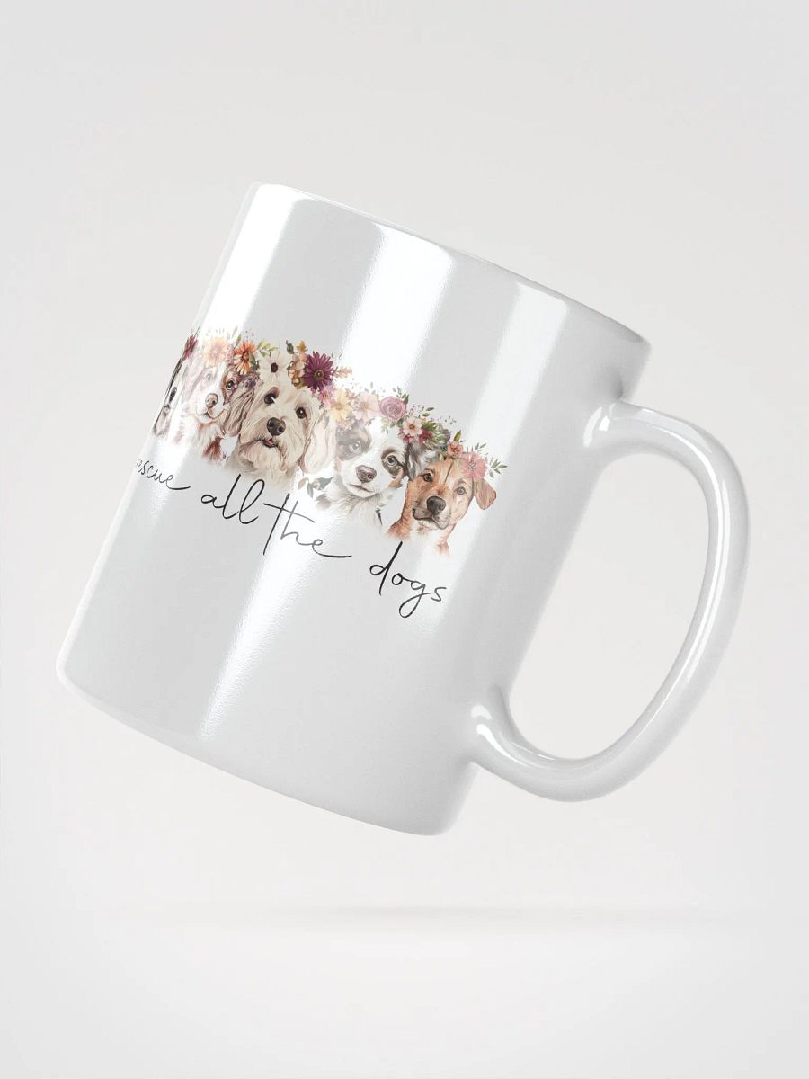 Floral Rescue All The Dogs White Mug product image (3)