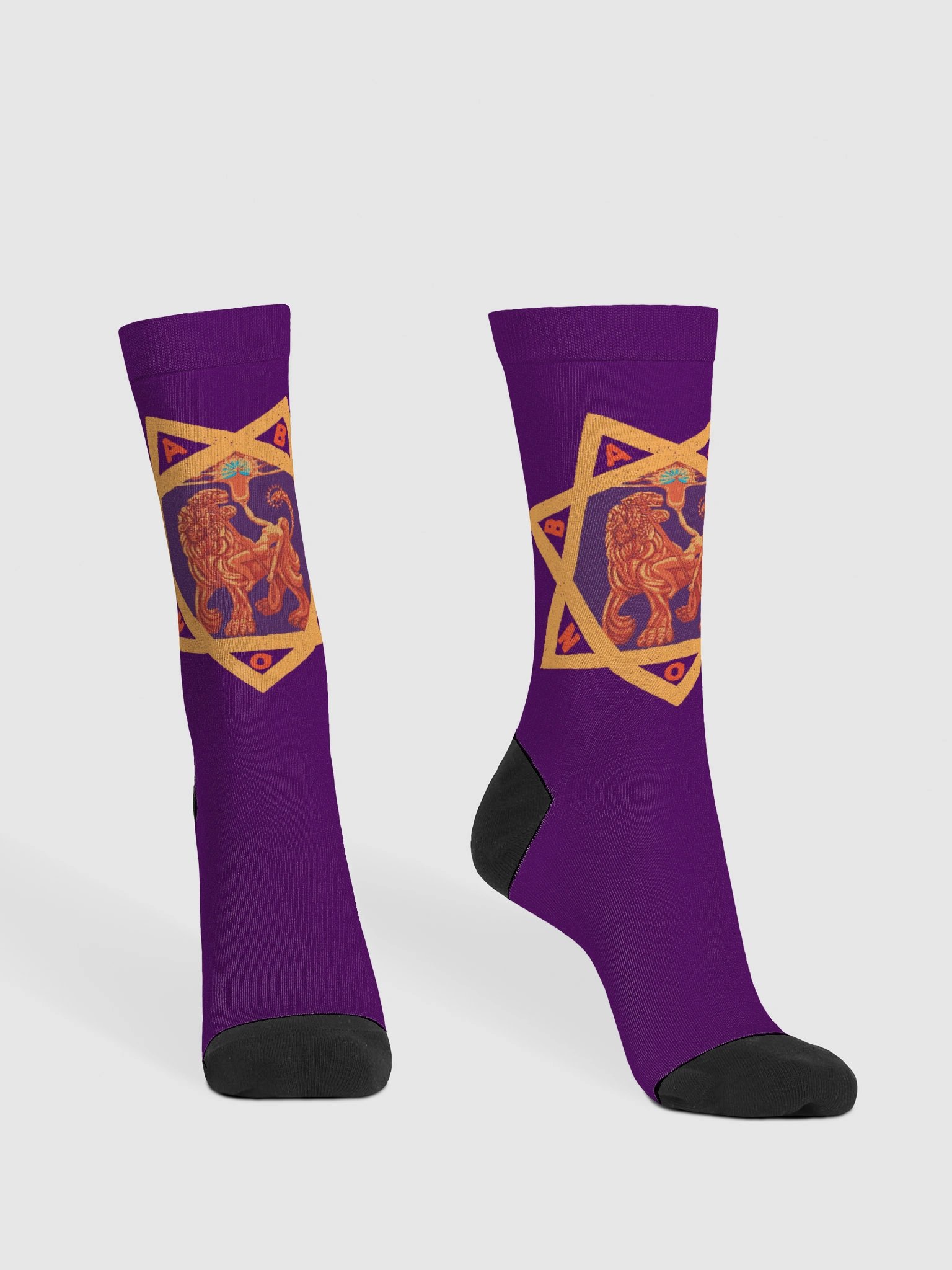 Scarlet and Purple Crew Socks product image (2)