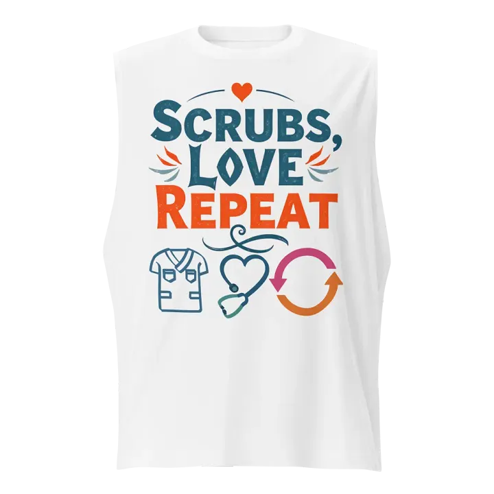 Heartfelt Scrubs Muscle Tank product image (5)