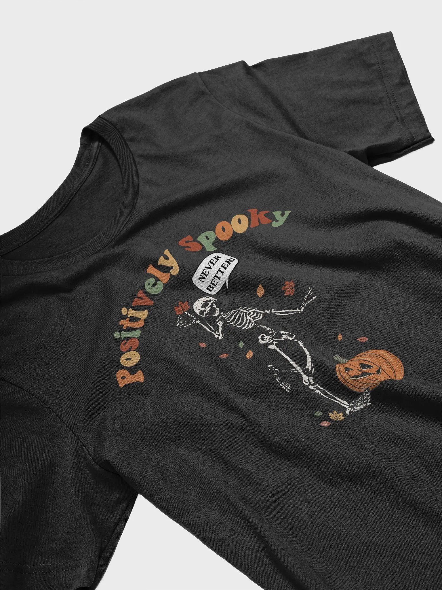 Retro Spooky Skeleton Halloween T-Shirt product image (4)