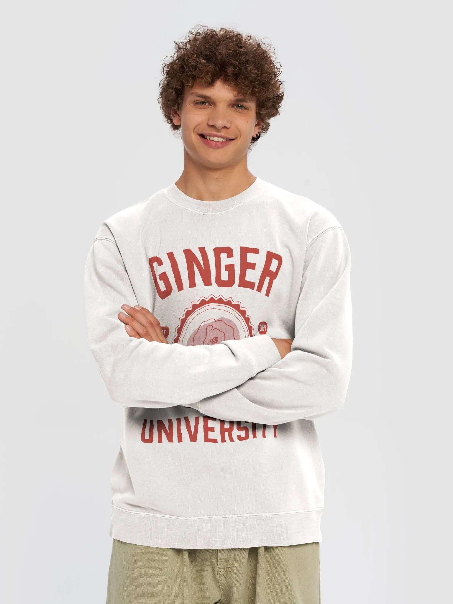 Ginger University Unisex Midweight Pigment-Dyed Sweatshirt product image (4)