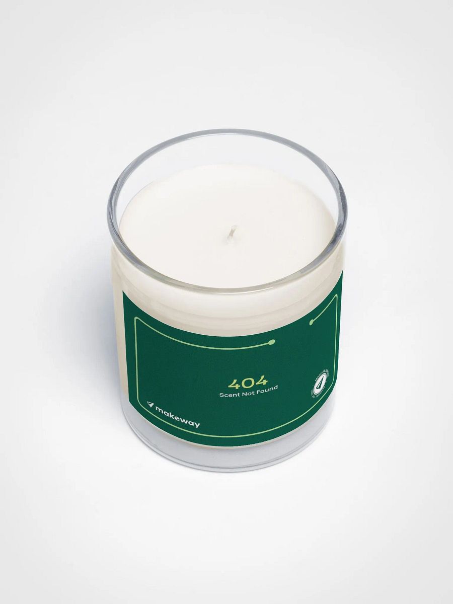 404 Error Unscented Candle: Green product image (3)