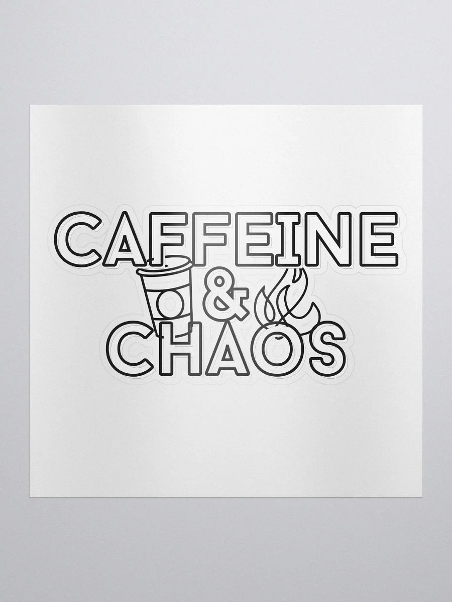 Caffeine & Chaos Kiss-Cut Sticker product image (1)