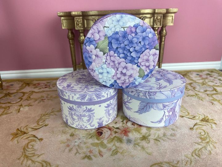 1:6 scale printable PDF hatboxes for 12