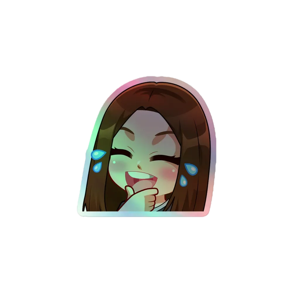 Lulz Emote Holographic Sticker product image (1)