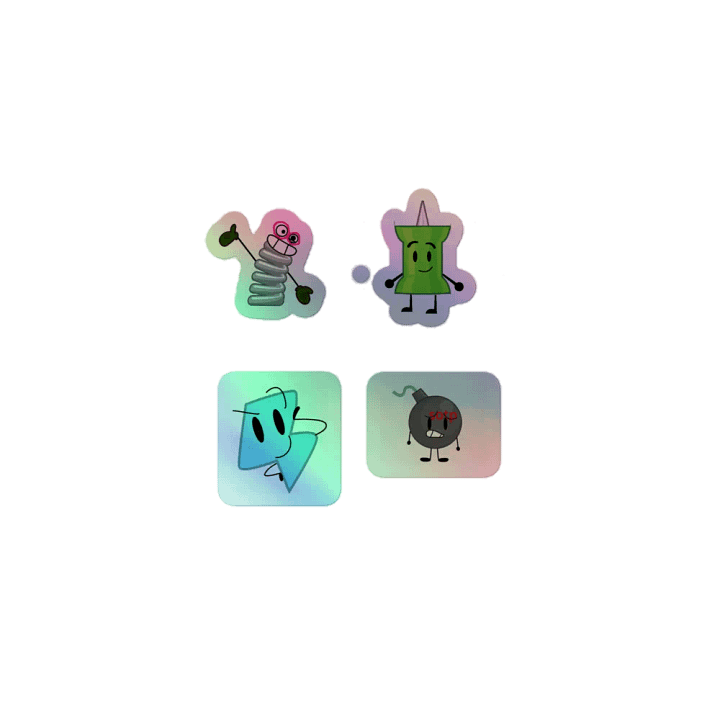 Springelle, acid pin, bolty and sotp bomb stickers product image (1)