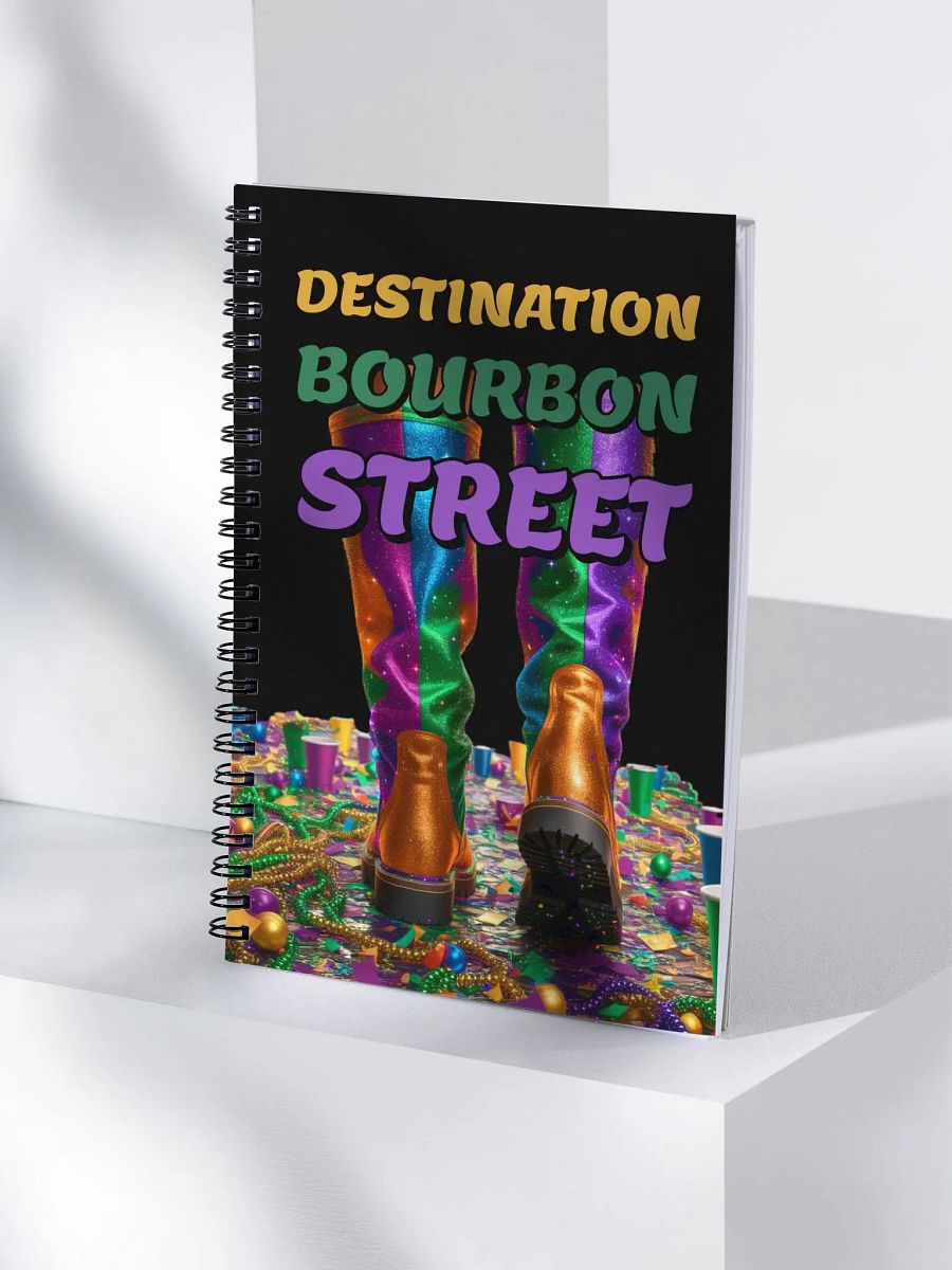 Destination Bourbon Street - Funny Mardi Gras Spiral Notebook product image (4)
