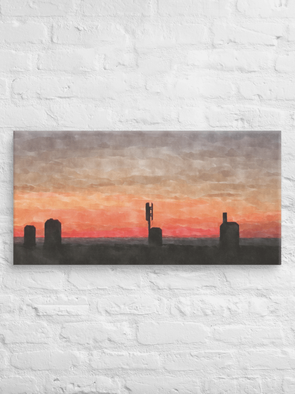 Ft. Fisher NC Watercolor Canvas Print – Coastal Wall Art Décor product image (1)