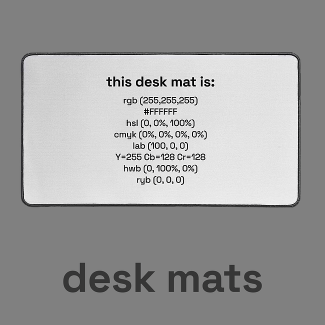 Desk mats