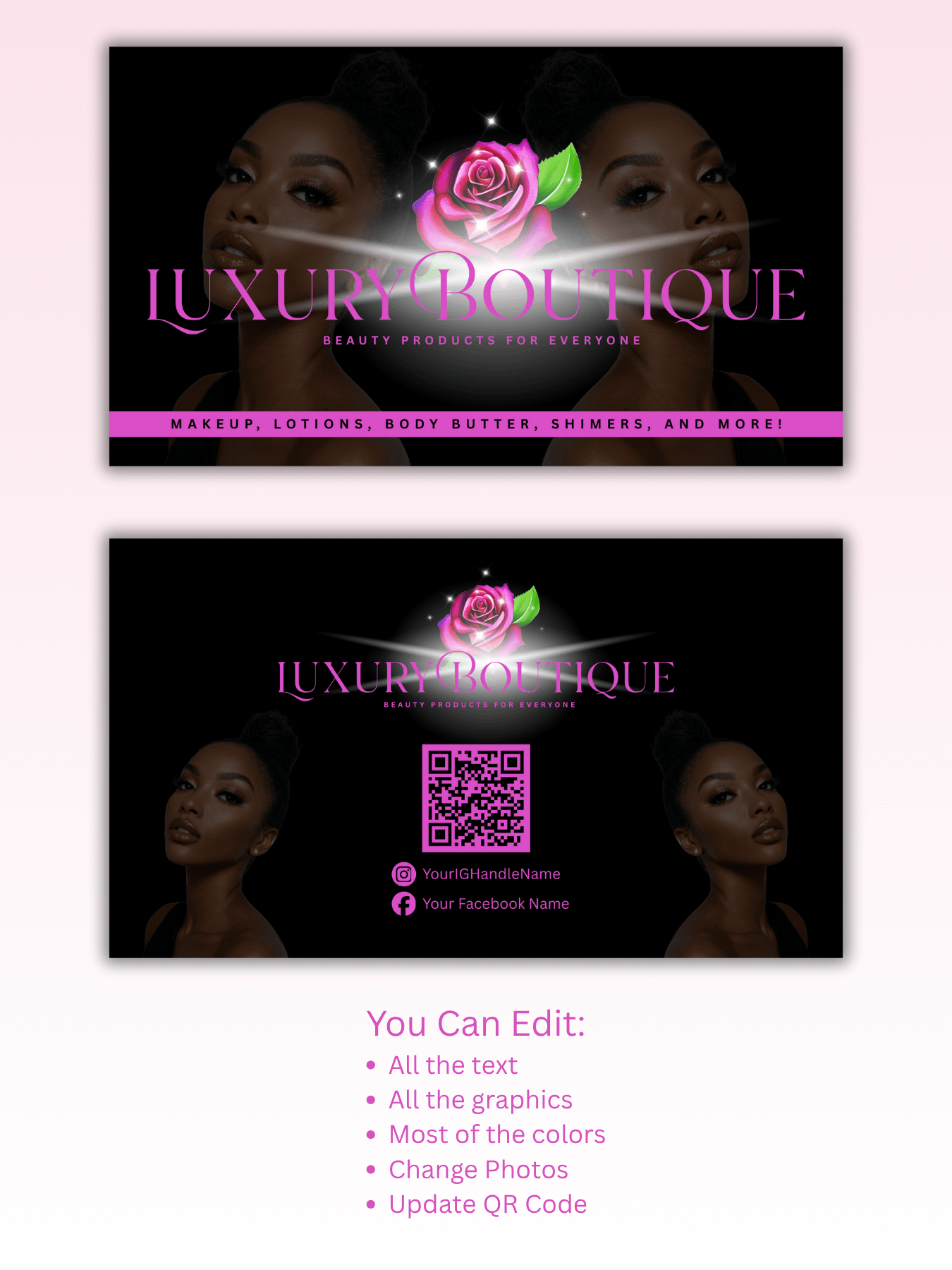 Black Beauty Products Business Card - 1102025 product image (2)