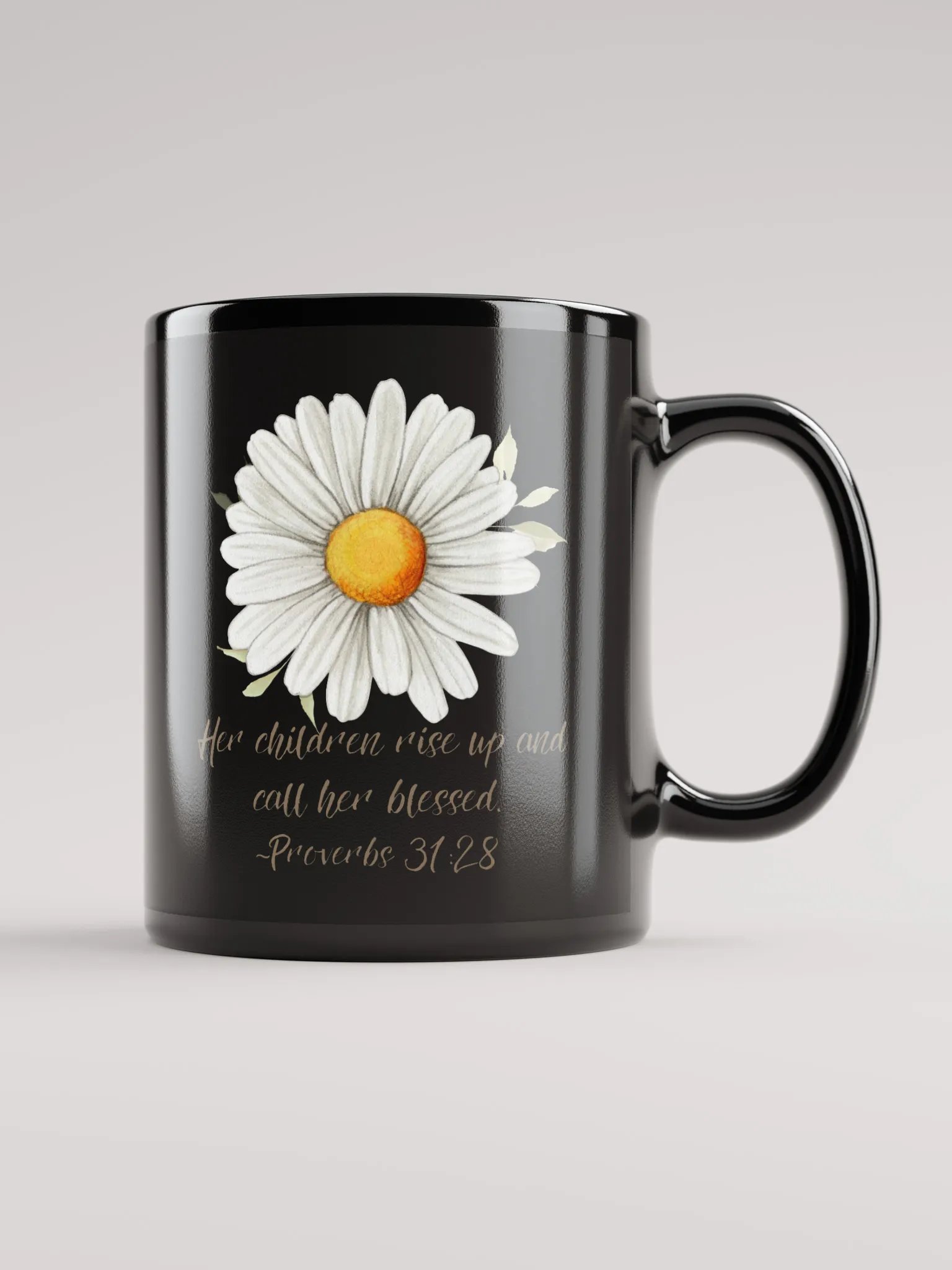 Blessed Mom Black Glossy Mug product image (1)