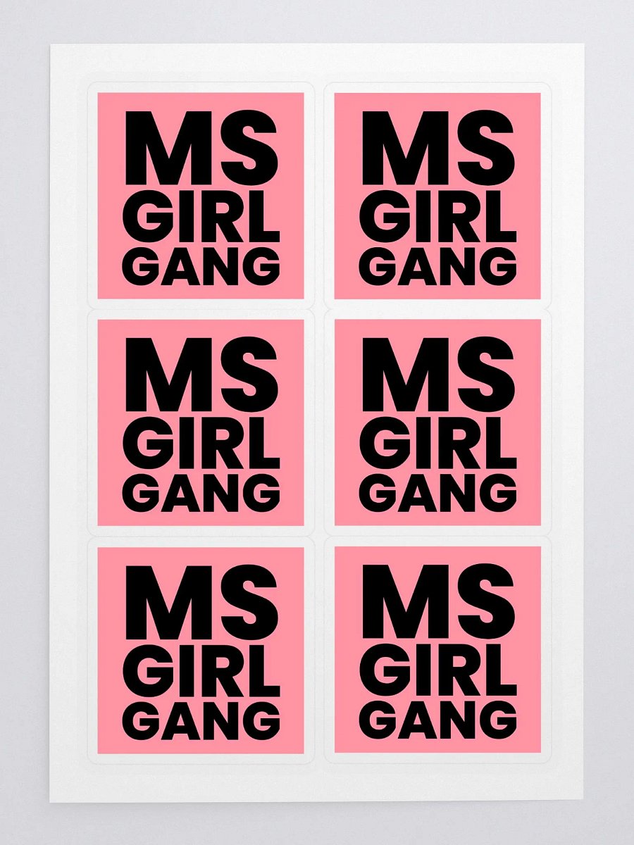 MSgirlgang Logo Sticker Sheet product image (3)