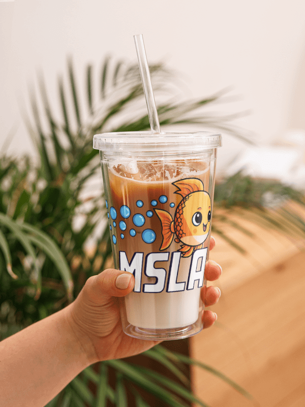 Neptune - Double Wall Clear Plastic Tumbler product image (1)