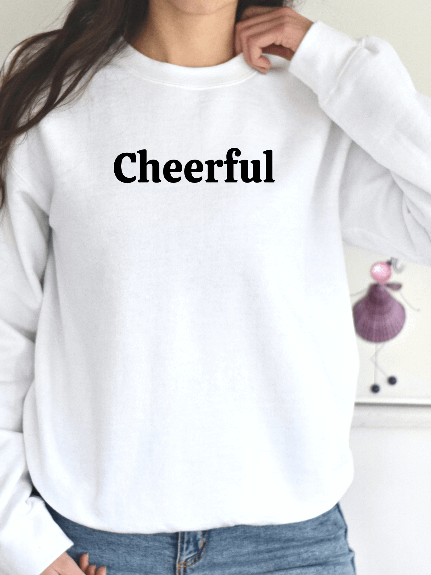 "Cheerful” My Vibe Crewneck Sweatshirt product image (1)