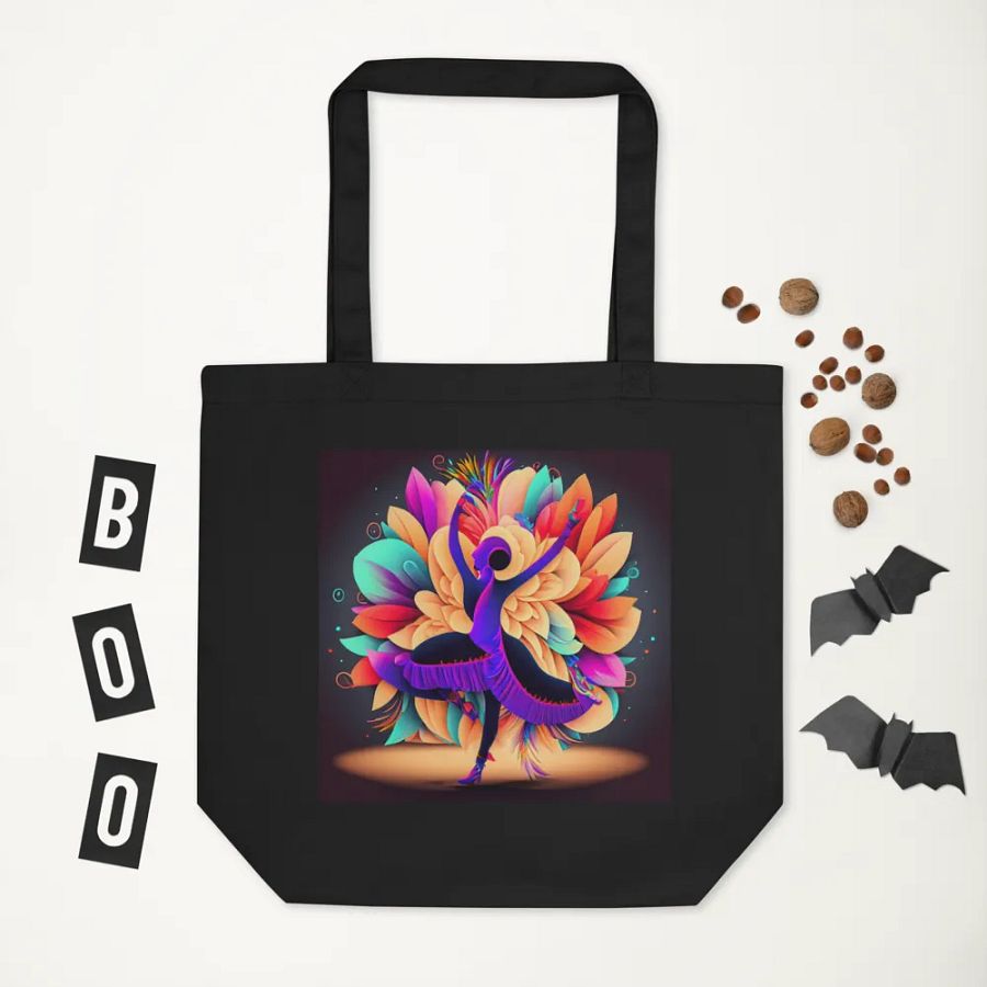Eco-Friendly Tote Bag with a Dancing Floral Flair! product image (5)