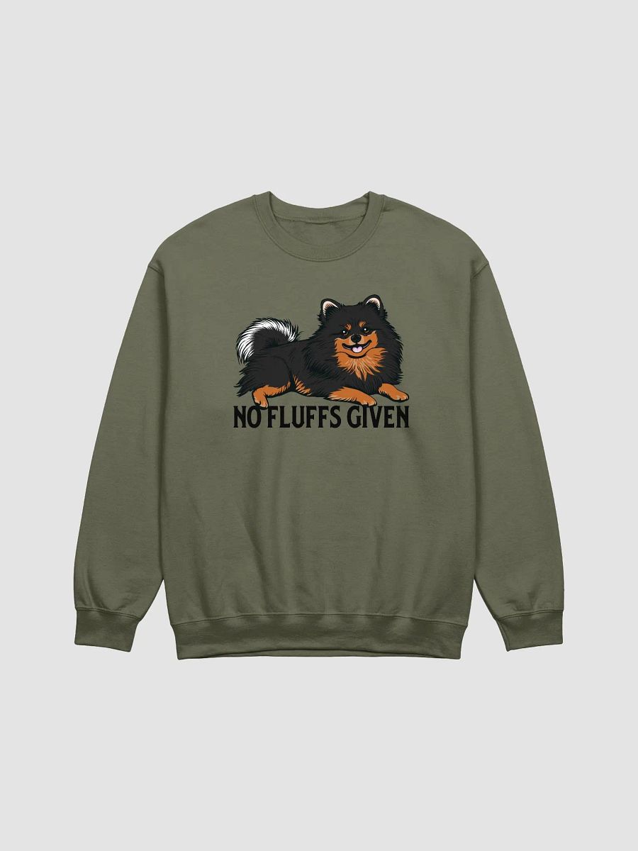 No Fluffs Given Sweatshirt of a Pomeranian(Tricolor) | Funny Shirt for Pomeranian Paw-rents product image (15)