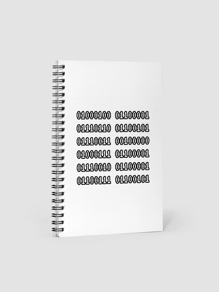 Dave's Garage Binary Spiral Notebook product image (1)