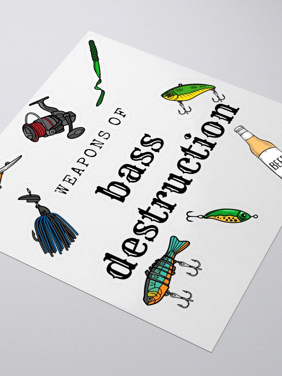 bass destruction Kiss Cut Stickers - Lure Logo product image (3)
