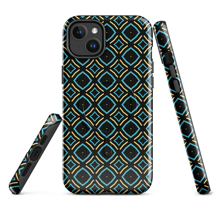 Bumble Delight Geometric Pattern Magsafe Tough Case for iPhone product image (1)