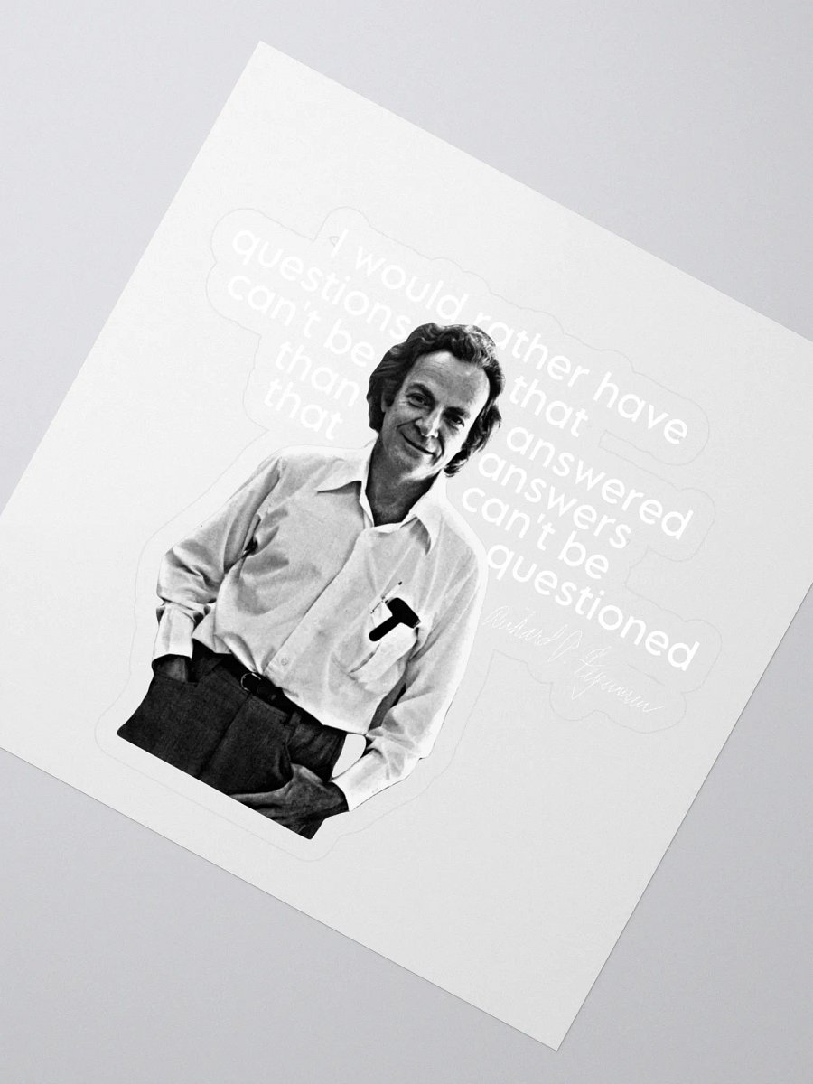 Feynman: Questions Sticker product image (2)
