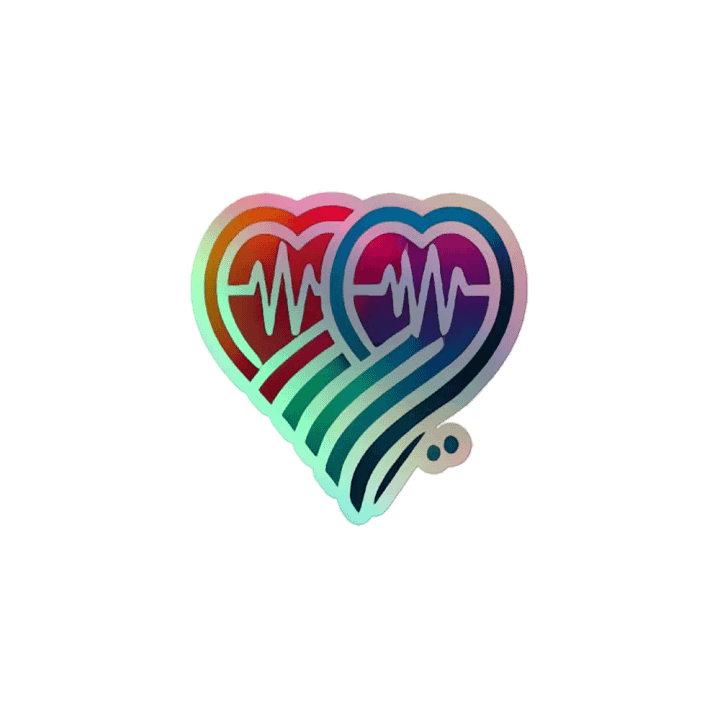 Heartbeat Harmony Holographic Sticker Set product image (1)