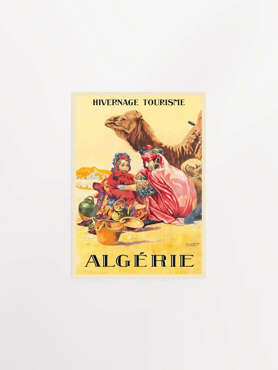 Algeria, French poster, 1924 — retro vintage travel poster, retro travel art, retro travel wall art product image (6)
