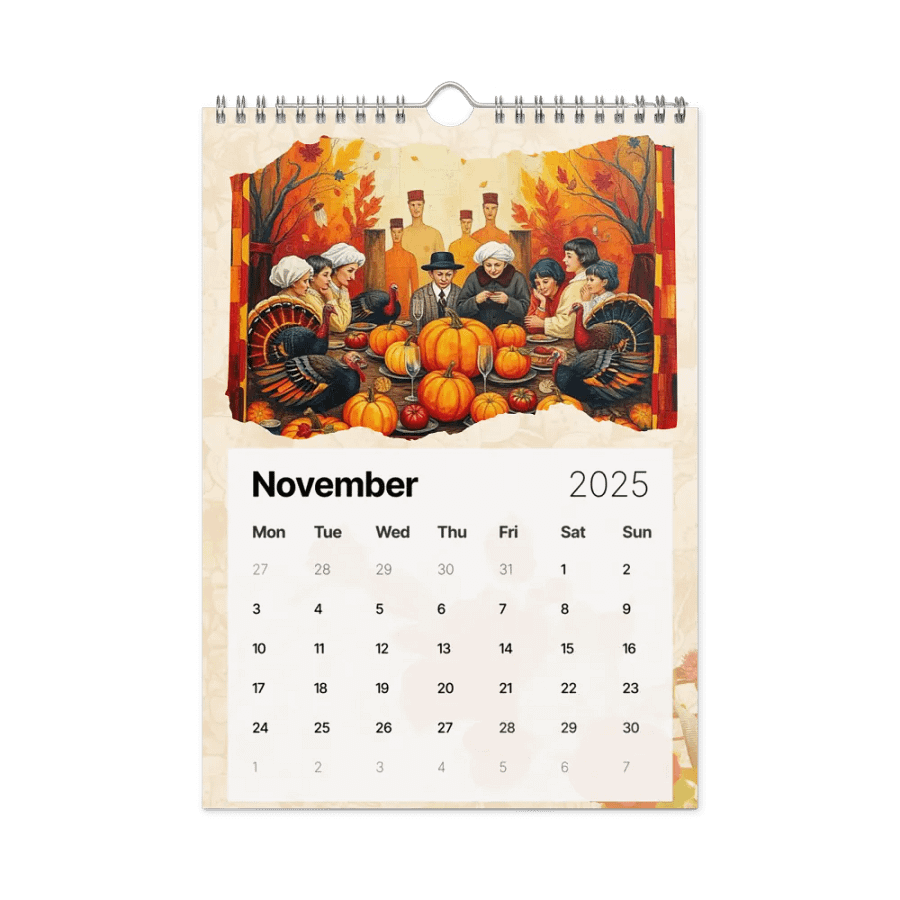 FOLK ART WALL CALENDAR 2025 product image (11)